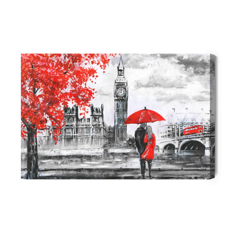 Ljuddämpande tavla - Lovers admiring London