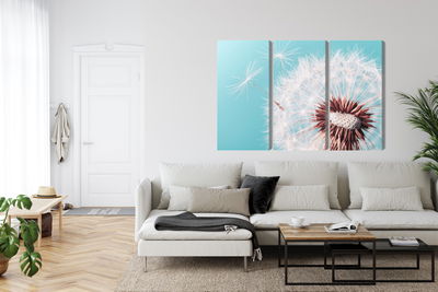 Ljuddämpande tavla - Dandelion flower on a macro