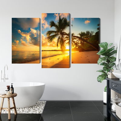 Ljuddämpande tavla - Tropical beach in punta