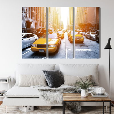 Ljuddämpande tavla - Taxi in the sunshine nyc