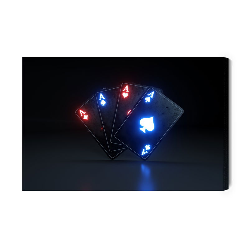 Ljuddämpande tavla - Neon aces