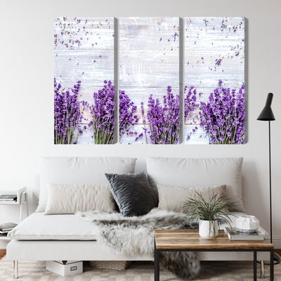 Ljuddämpande tavla - Lavender flowers on a rustic