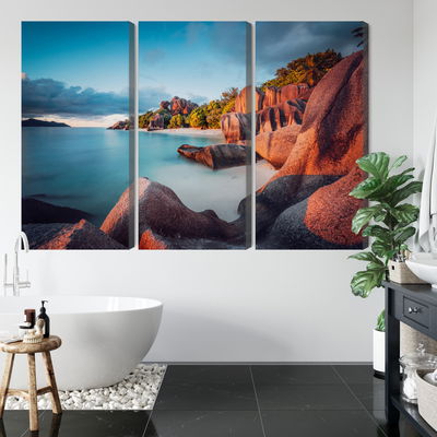 Ljuddämpande tavla - Beach in seychelles