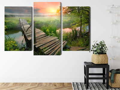 Ljuddämpande tavla - Meadow at dawn