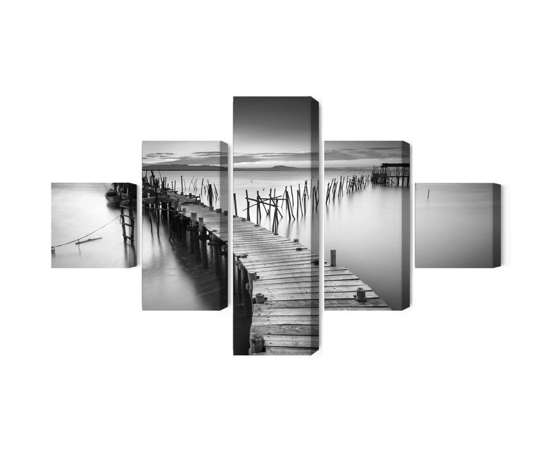 Ljuddämpande tavla - A dilapidated pier