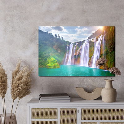 Ljuddämpande tavla - Jiulong waterfall in china