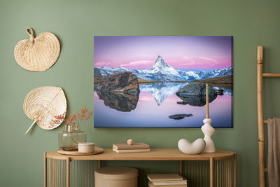 Ljuddämpande tavla - Lake in the mountains