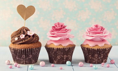 Ljuddämpande tavla - Cupcakes with cream