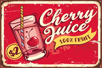 Ljuddämpande tavla - Cherry juice and retro