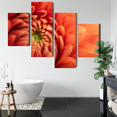 Ljuddämpande tavla - Orange chrysanthemum