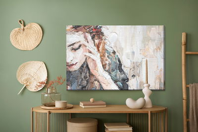 Ljuddämpande tavla - Portrait of a girl