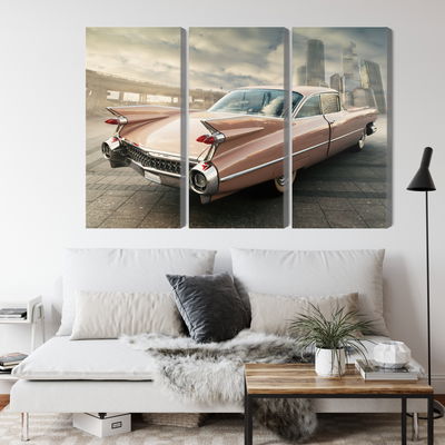 Ljuddämpande tavla - Vintage style car