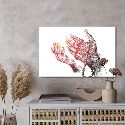 Ljuddämpande tavla - Rosary in hands