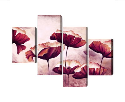 Ljuddämpande tavla - Poppies as painted