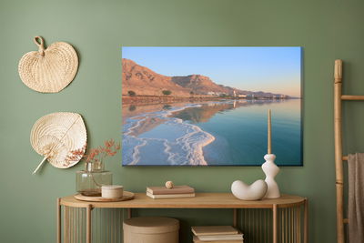 Ljuddämpande tavla - Mountain landscape by the sea