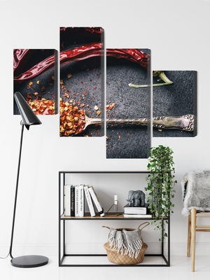 Ljuddämpande tavla - Dried chili peppers