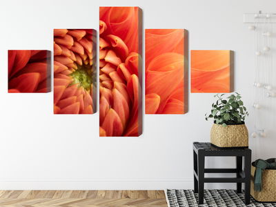 Ljuddämpande tavla - Orange chrysanthemum