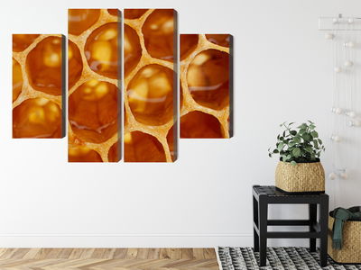 Ljuddämpande tavla - Honeycomb in macro scale