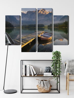 Ljuddämpande tavla - Wooden bridge over