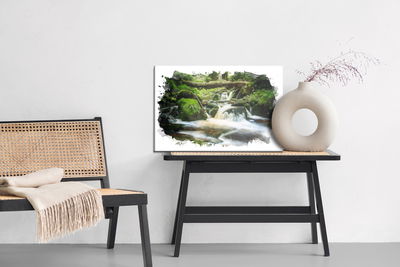 Ljuddämpande tavla - Waterfall in the forest