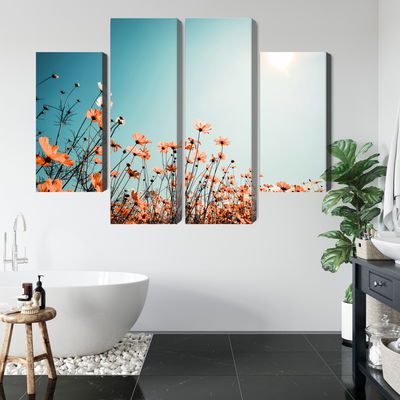 Ljuddämpande tavla - Field flowers in the sun