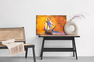 Ljuddämpande tavla - Sailboat in the sea