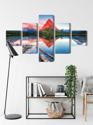 Ljuddämpande tavla - Swiftcurrent lake in the Usa