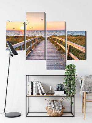 Ljuddämpande tavla - North sea pier 3d