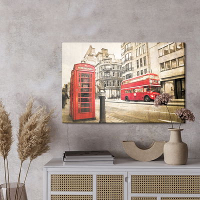 Ljuddämpande tavla - Vintage London street