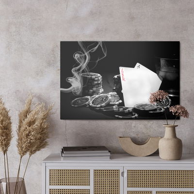 Ljuddämpande tavla - Poker set