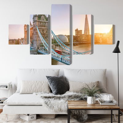 Ljuddämpande tavla - Tower bridge at sunrise