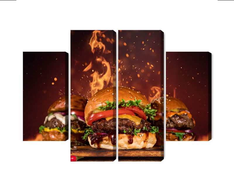 Ljuddämpande tavla - Tasty burgers