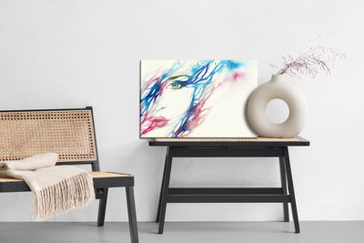 Ljuddämpande tavla - Watercolor woman face