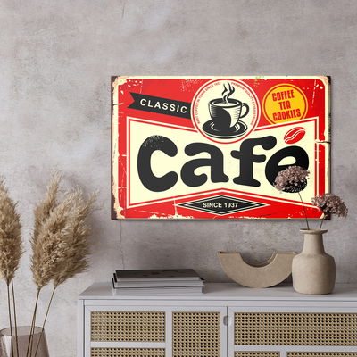 Ljuddämpande tavla - Coffee cup and retro