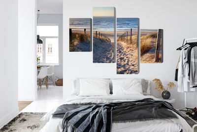 Ljuddämpande tavla - North sea beach 3d