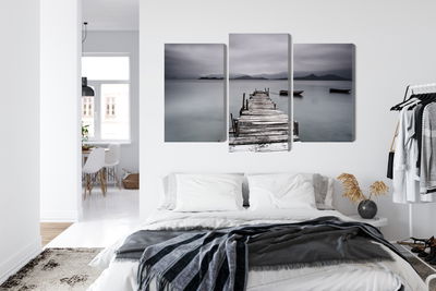 Ljuddämpande tavla - Misty lake