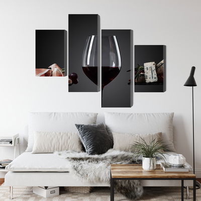 Ljuddämpande tavla - A glass of red wine