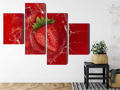 Ljuddämpande tavla - Juicy strawberry