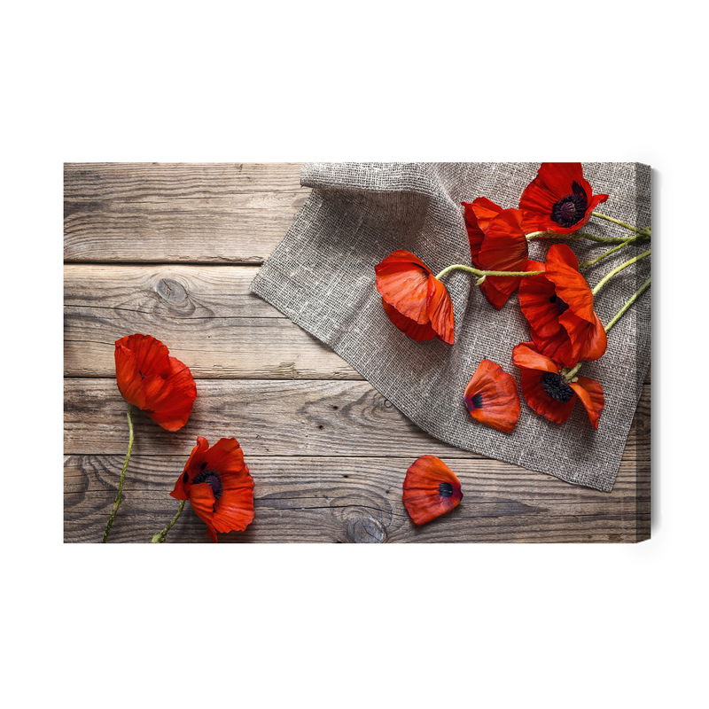 Ljuddämpande tavla - Red poppies