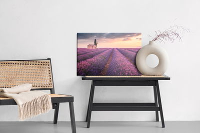 Ljuddämpande tavla - Flowering lavender field
