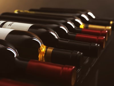 Ljuddämpande tavla - Delicious wine bottles