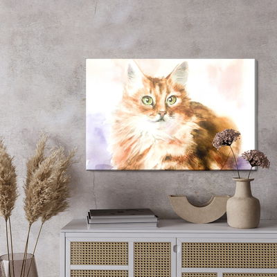 Ljuddämpande tavla - A cat like painted