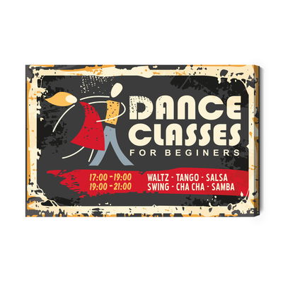 Ljuddämpande tavla - Retro dance school