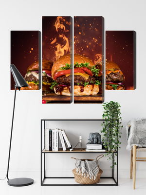Ljuddämpande tavla - Tasty burgers