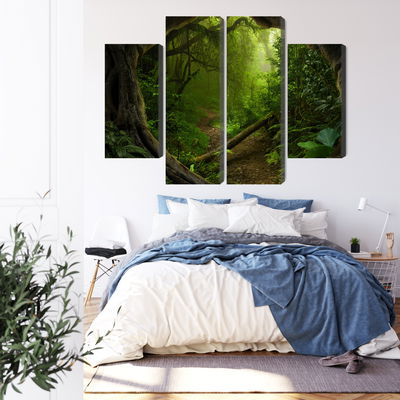 Ljuddämpande tavla - Path in a tropical forest