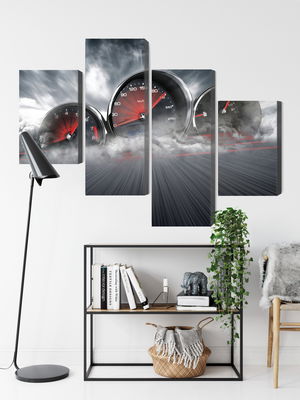 Ljuddämpande tavla - High speed car counters