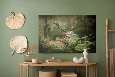 Ljuddämpande tavla - A deer in the green