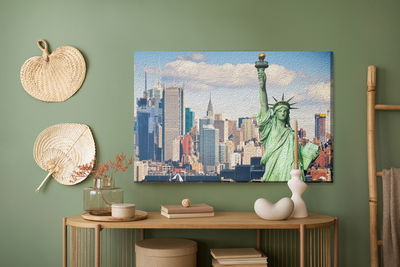 Ljuddämpande tavla - The statue of liberty in new