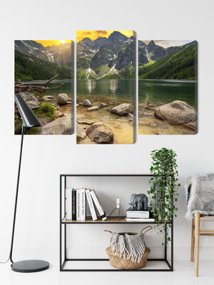 Ljuddämpande tavla - Morskie oko in tatra