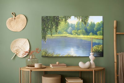 Ljuddämpande tavla - A forest overlooking